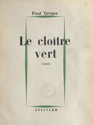cover image of Le cloître vert